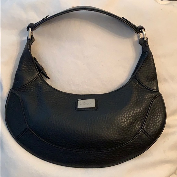 Cole Haan Handbags - Cole Haan black pebble leather shoulder bag EUC!